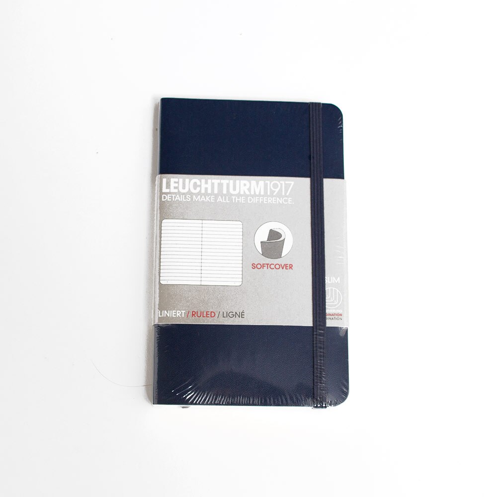 Leuchtturm, Pocket, Softcover, A6, Ruled, Navy